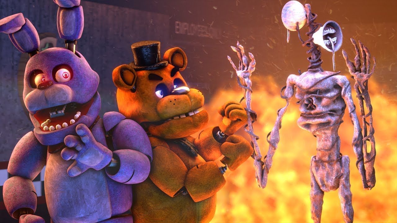 FNaF 1 Animatronic vs Siren Head