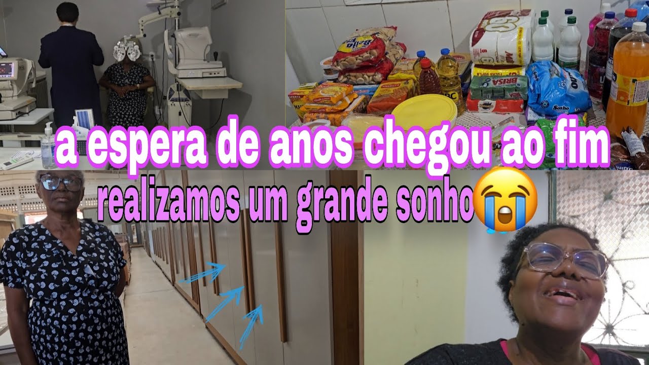 A ESPERA DE ANOS realizei um sonho COMPREI O MEU GUARDA ROUPAS compras de reposição do mês consulta 