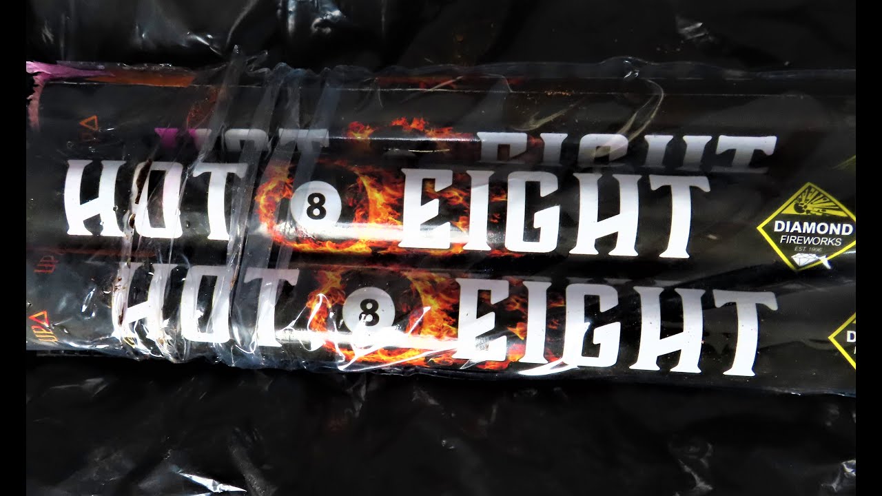 Hot Eight Roman Candle Fireworks  1.3g