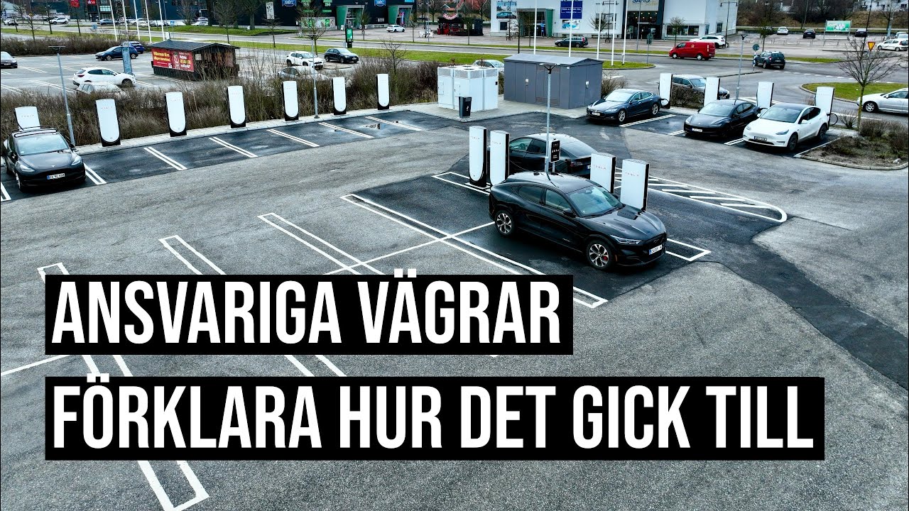 Trots strejk & blockad – Ny Tesla laddstation öppnade i veckan
