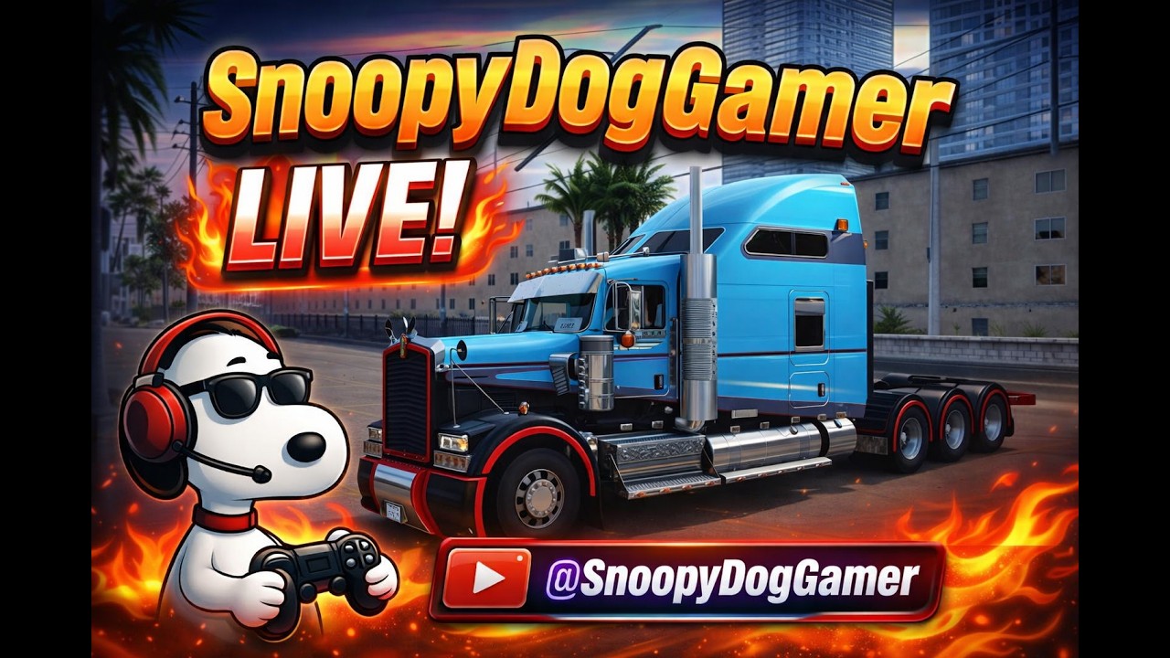 American  Truck Simulator #TruckSimulator #LiveGamer #SnoopyDogGamer