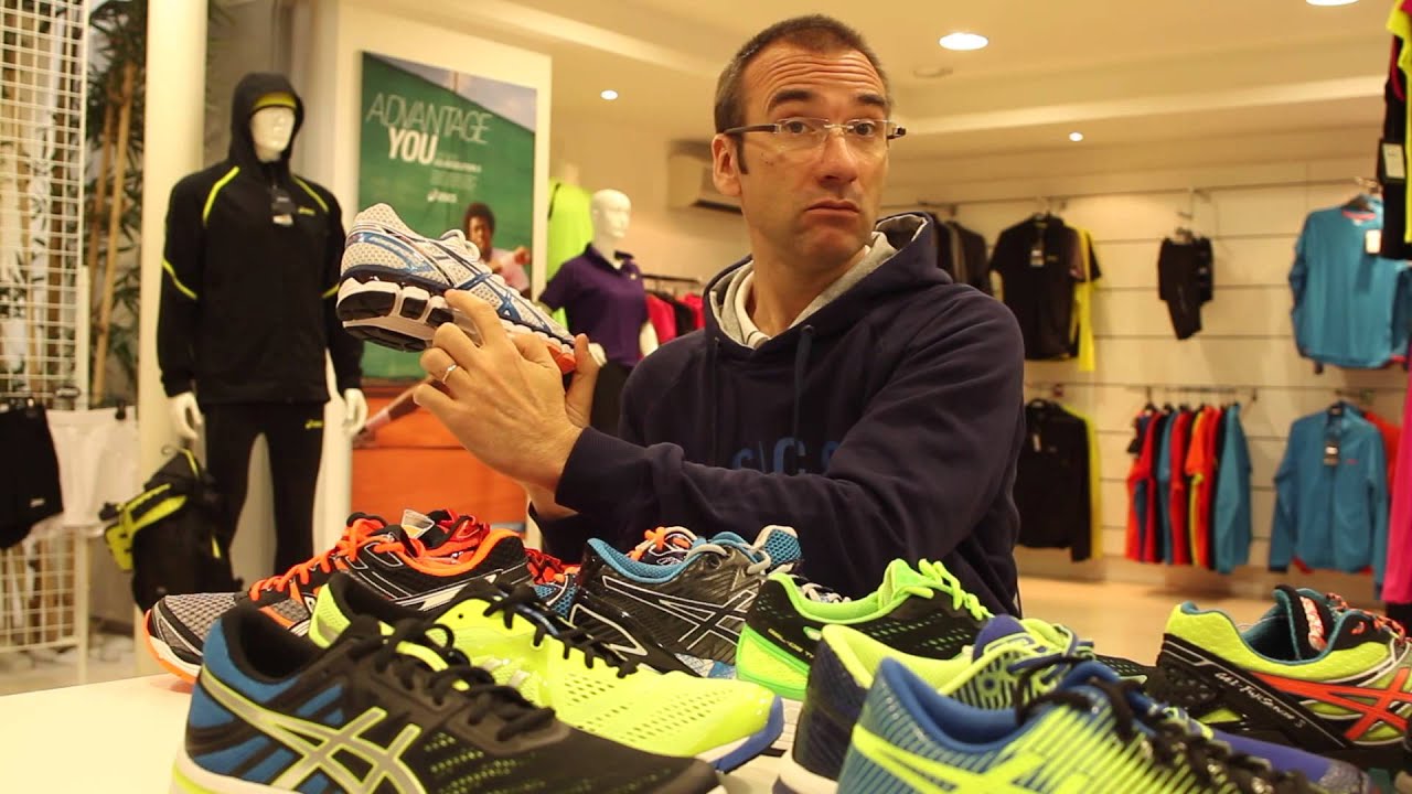 David Pochot, Asics, présente la gamme de chaussures running