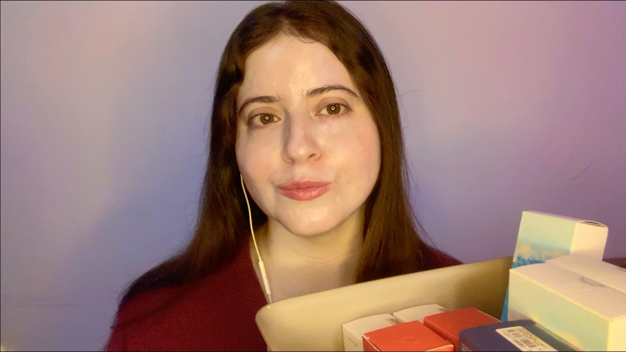 ASMR Tapping on Skincare Restocks and How I cleared My Skin