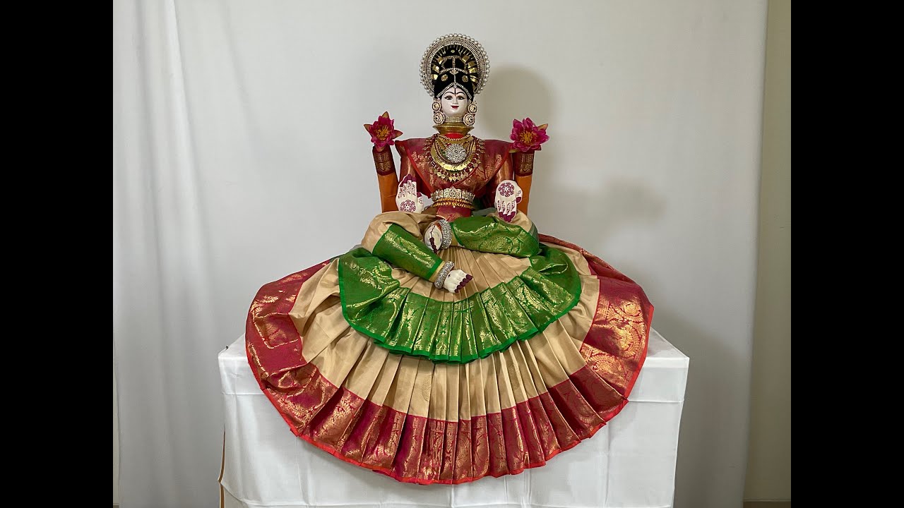 Varamahalakshmi Double Frill Decoration Ideas