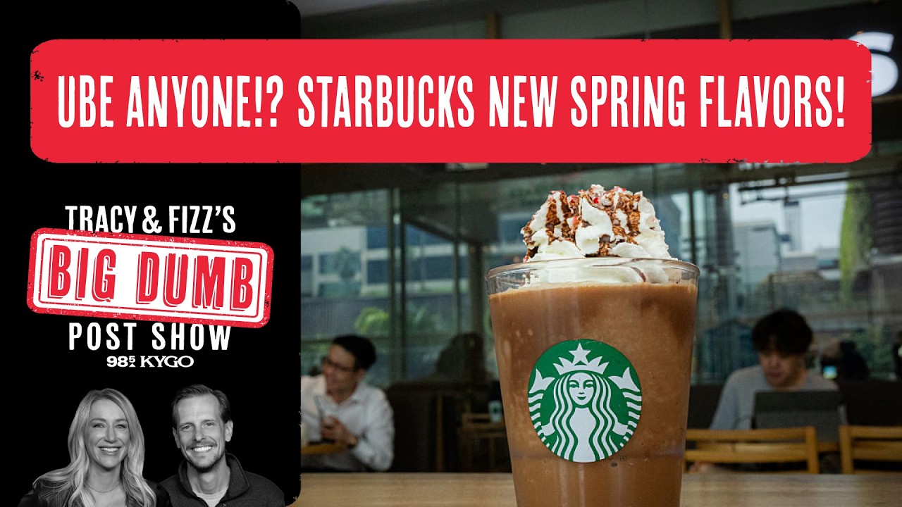 Ube anyone!? Starbucks new Spring Flavors! | Tracy and Fizz's Big Dumb Post Show