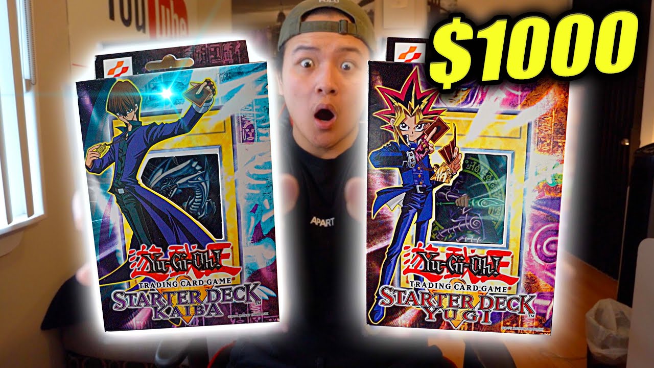 THE $1000 CLASSIC YU-GI-OH! STARTER DECK OPENING! (Original YuGi & Kaiba 2002)