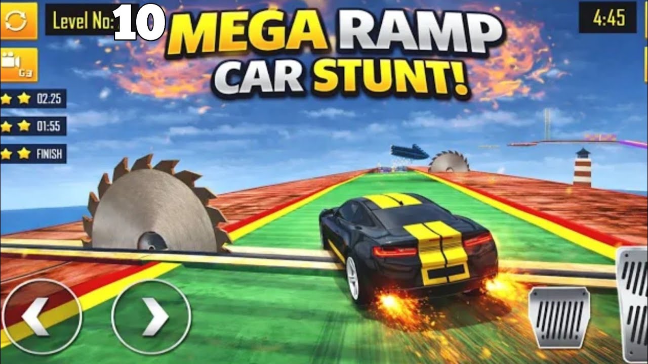 Mega Ramp Car Stunt Gameplay 🚗🔥 | Impossible Tracks Level 21 | Android Crazy Gameplay