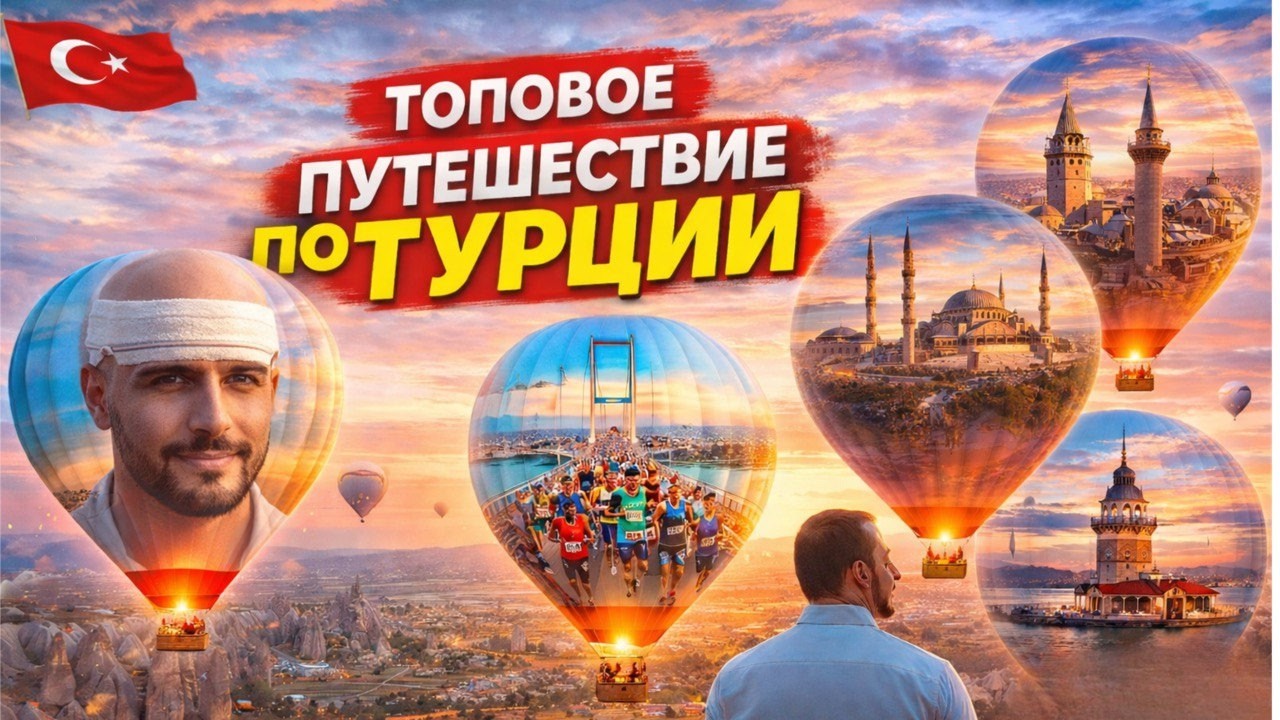 Поехал в Турцию не отдыхать. Стамбул, марафон, пересадка волос - новая внешность и воздушные шары.