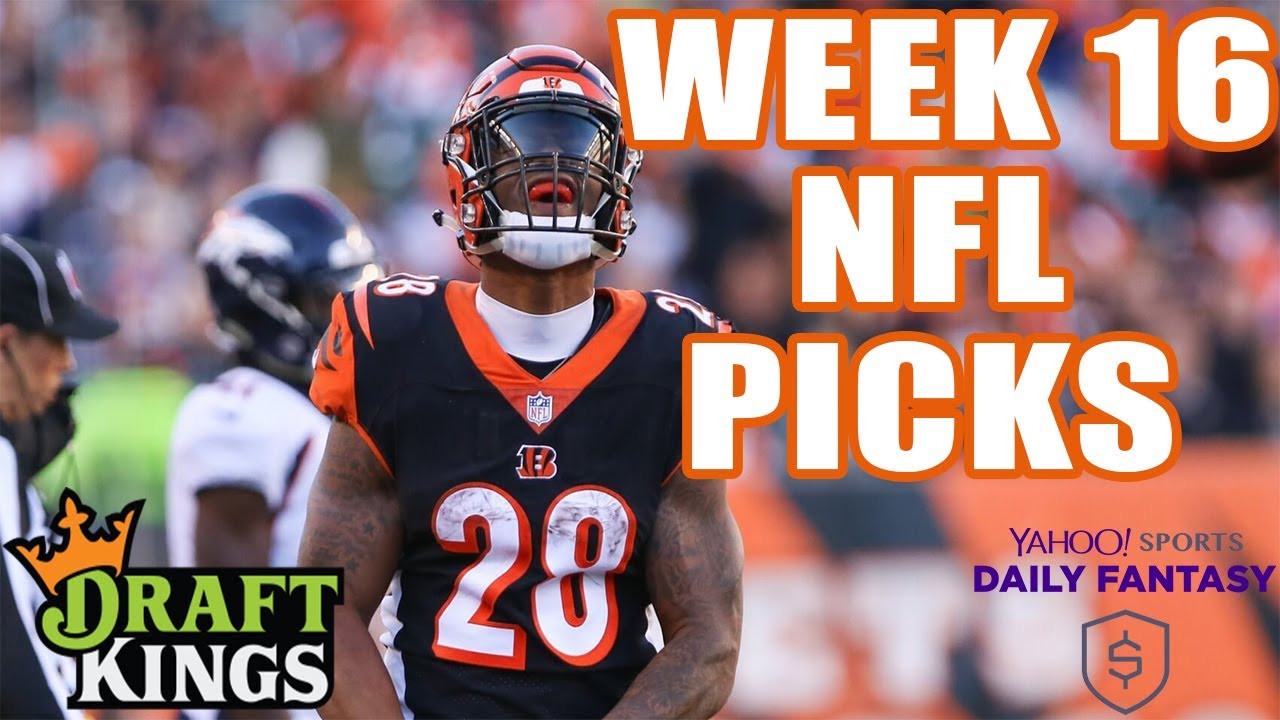 DRAFTKINGS & YAHOO NFL WEEK 16 PICKS | NFL DFS PICKS