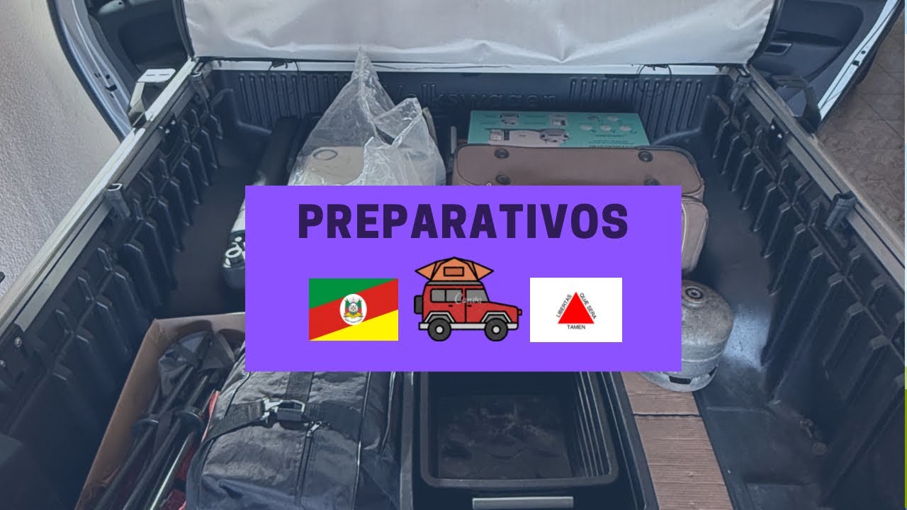 Preparando nossa camionete - Barraca de teto - RS até MG 