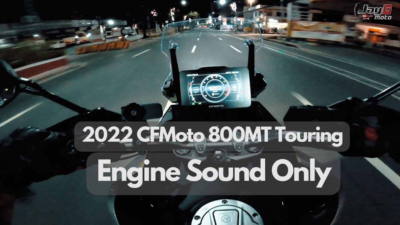 CFMoto 800MT Touring | Christmas Eve Night Ride | PURE Engine Sound Only 🔈🔥
