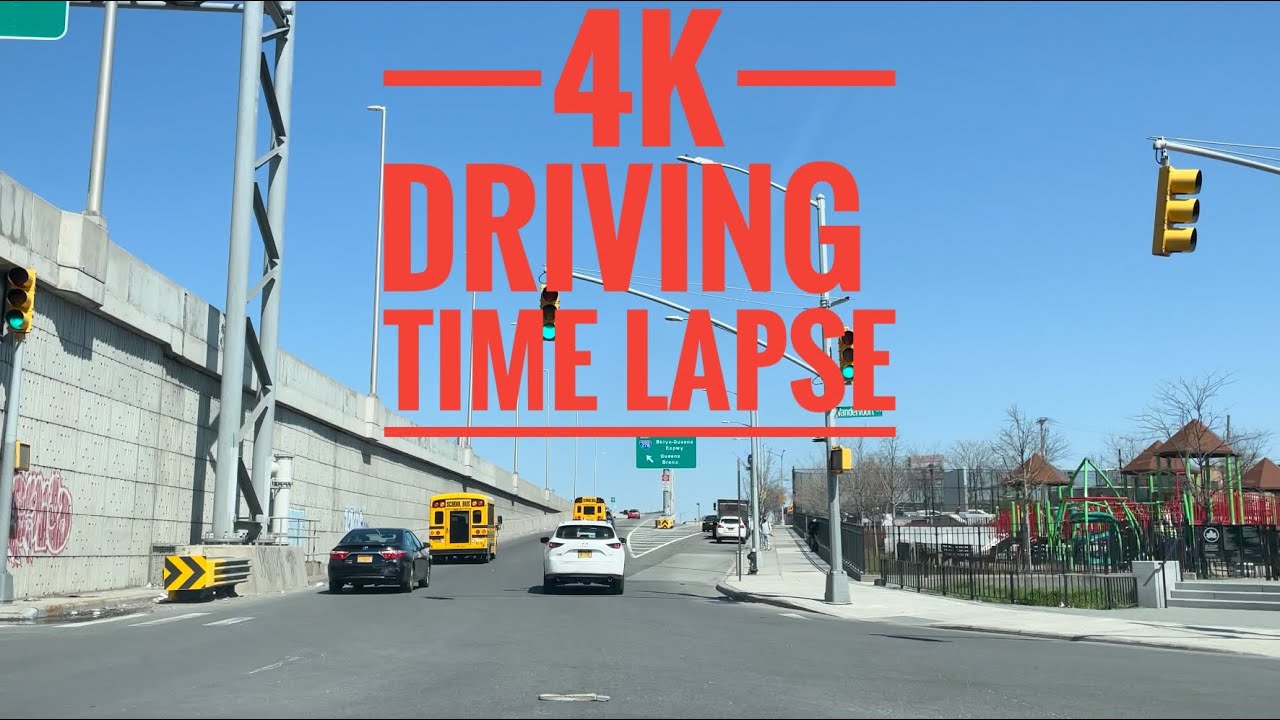 NYC 🇺🇸 [4K] Time lapse from Brooklyn towards Queens on Highway | Episode 3