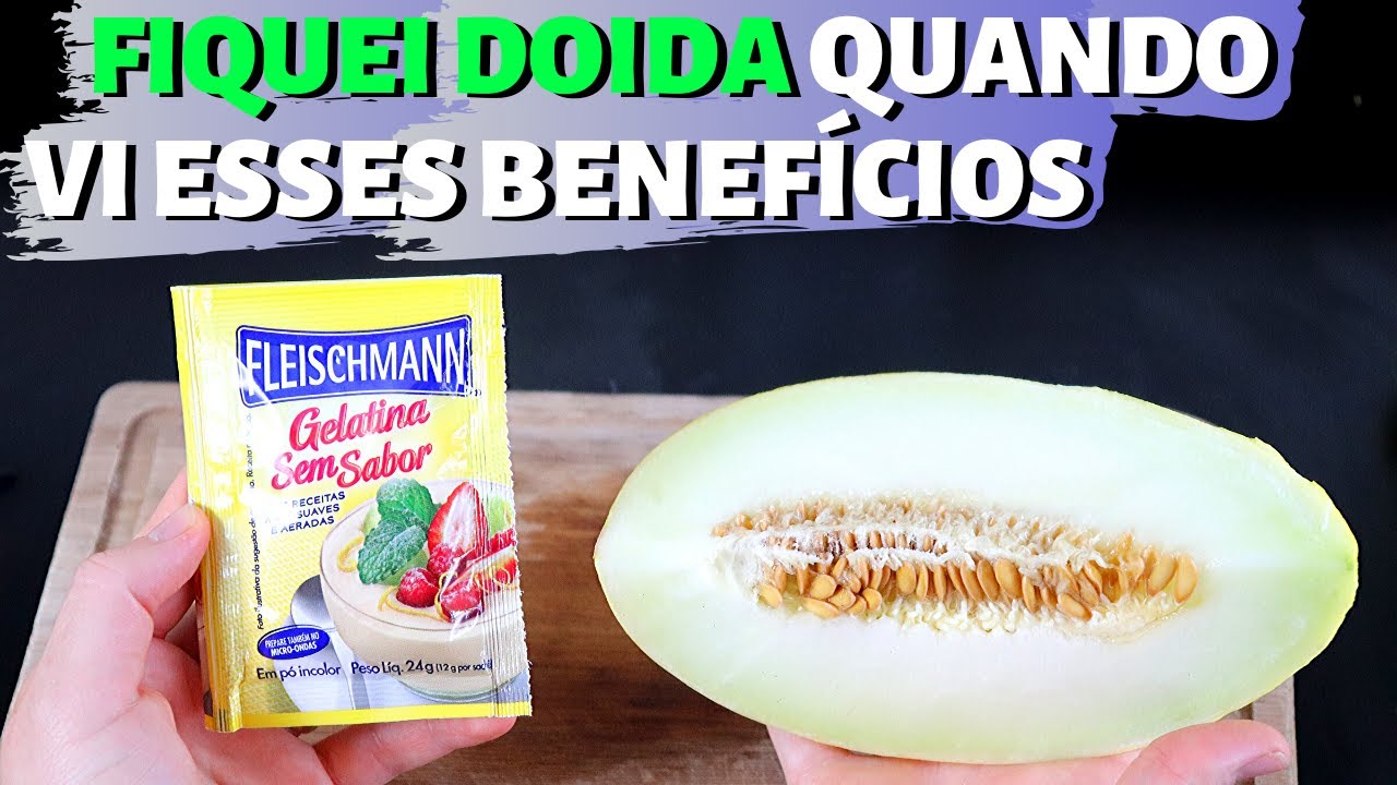 Apenas 1 MELÃO COM GELATINA Muito COLÁGENO Você Vai Amar Resultado