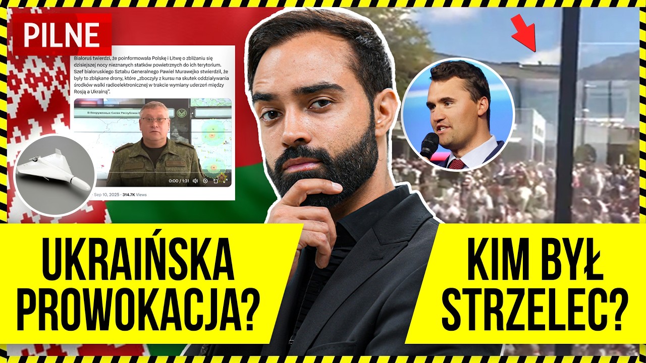 DRONY NAD POLSKĄ - BIAŁORUŚ MÓWIŁA PRAWDĘ, 200 MLD PLN DLA POLSKI Z PROGRAMU SAFE, ZAMACH NA KIRKA