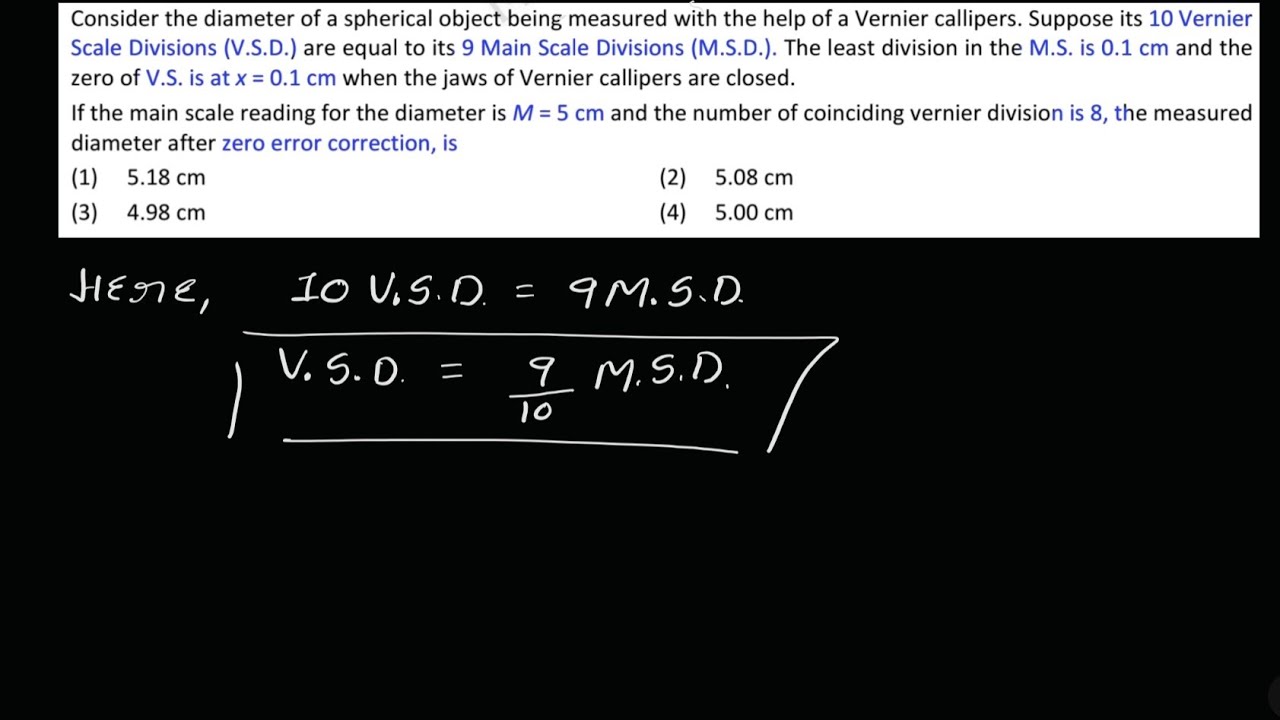 Neet-2025 || Physics Solution || Vernier Caliper 