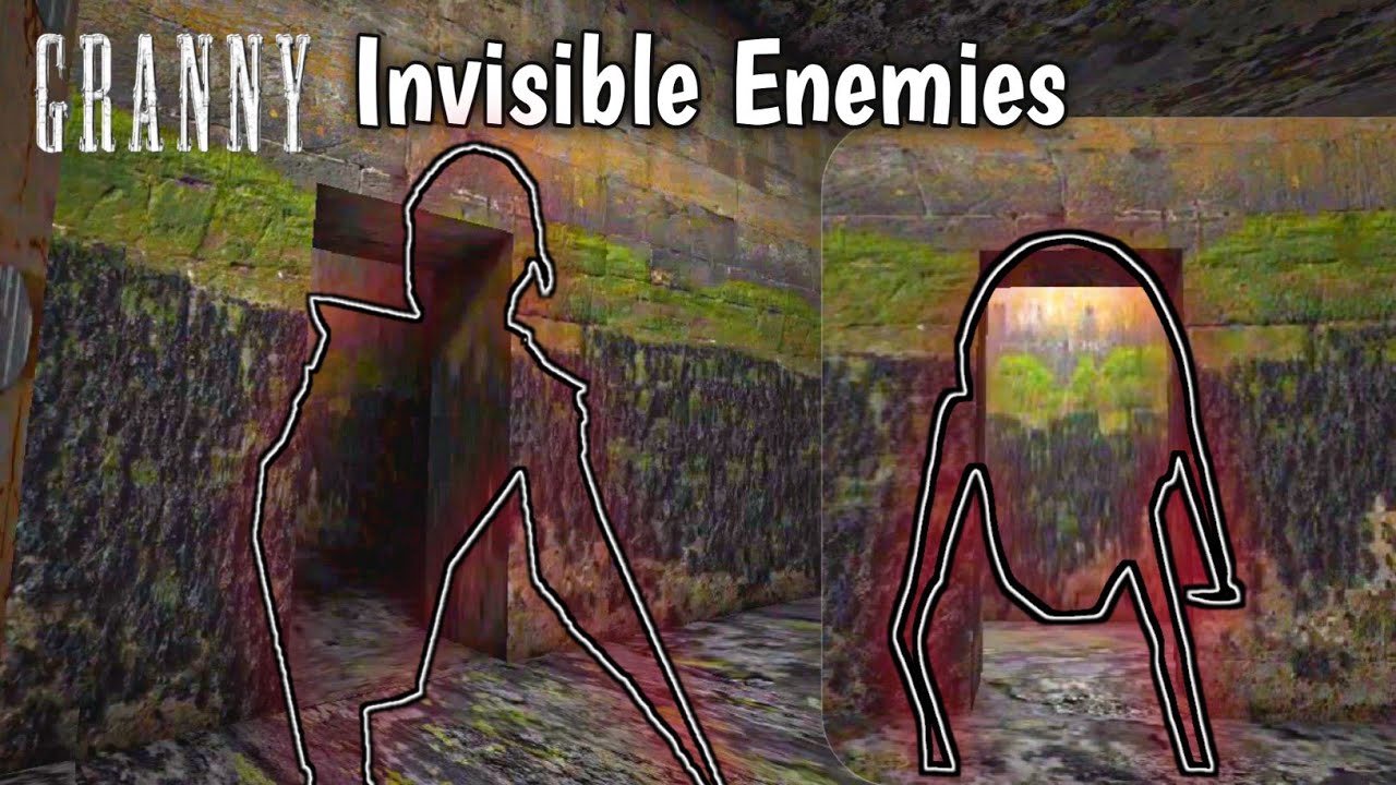 Granny 1.8 but ENEMIES ARE INVISIBLE | Granny Sewer Escape In Hard Mode