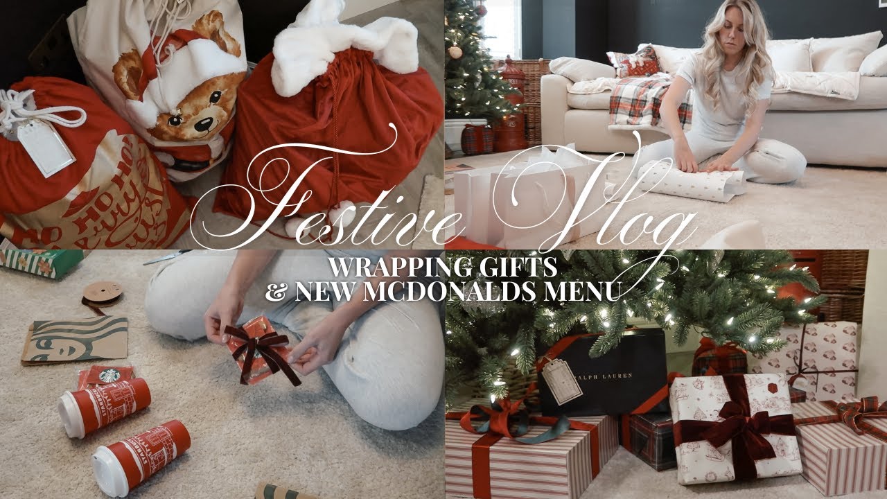 VLOG 🎄 Упаковываем рождественские подарки и пробуем новое праздничное меню McDonalds