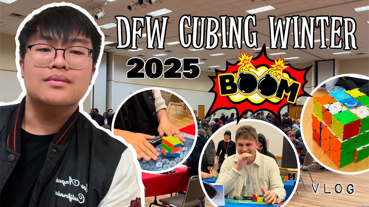 Давайте устроим БУМ!! || DFW Cubing Winter 2025 Vlog!!