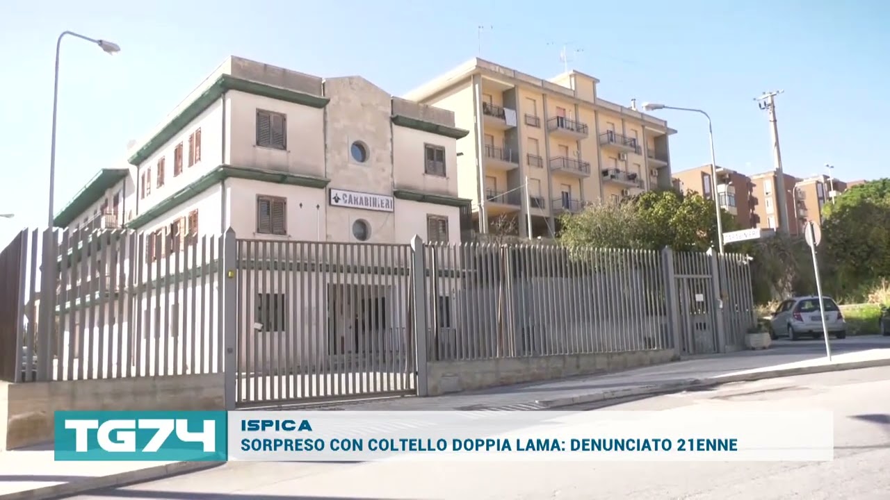 ISPICA - SORPRESO CON COLTELLO DOPPIA LAMA, DENUNCIATO 21ENNE