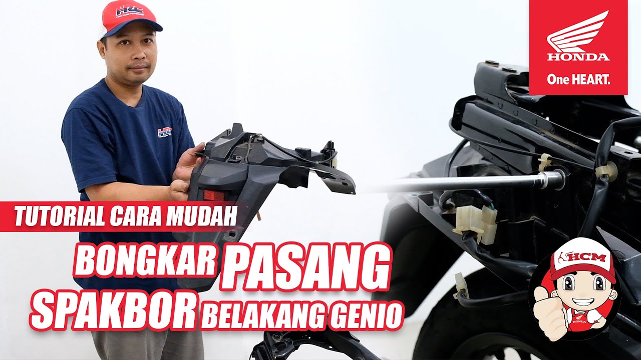 Tutorial Cara Mudah Bongkar Pasang Spakbor Belakang Honda Genio K0J