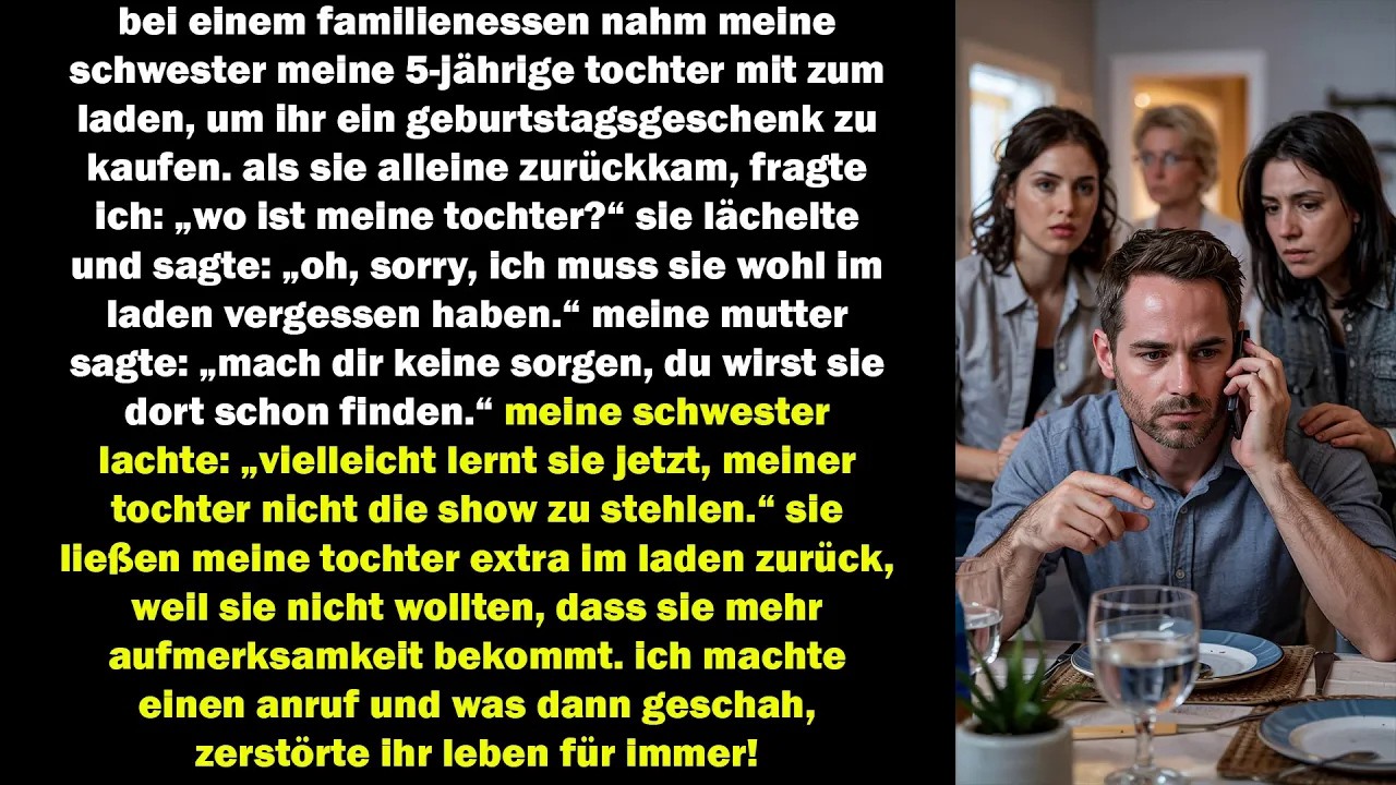 Sie ließen meine Tochter im Laden zurück – ein Anruf änderte alles!