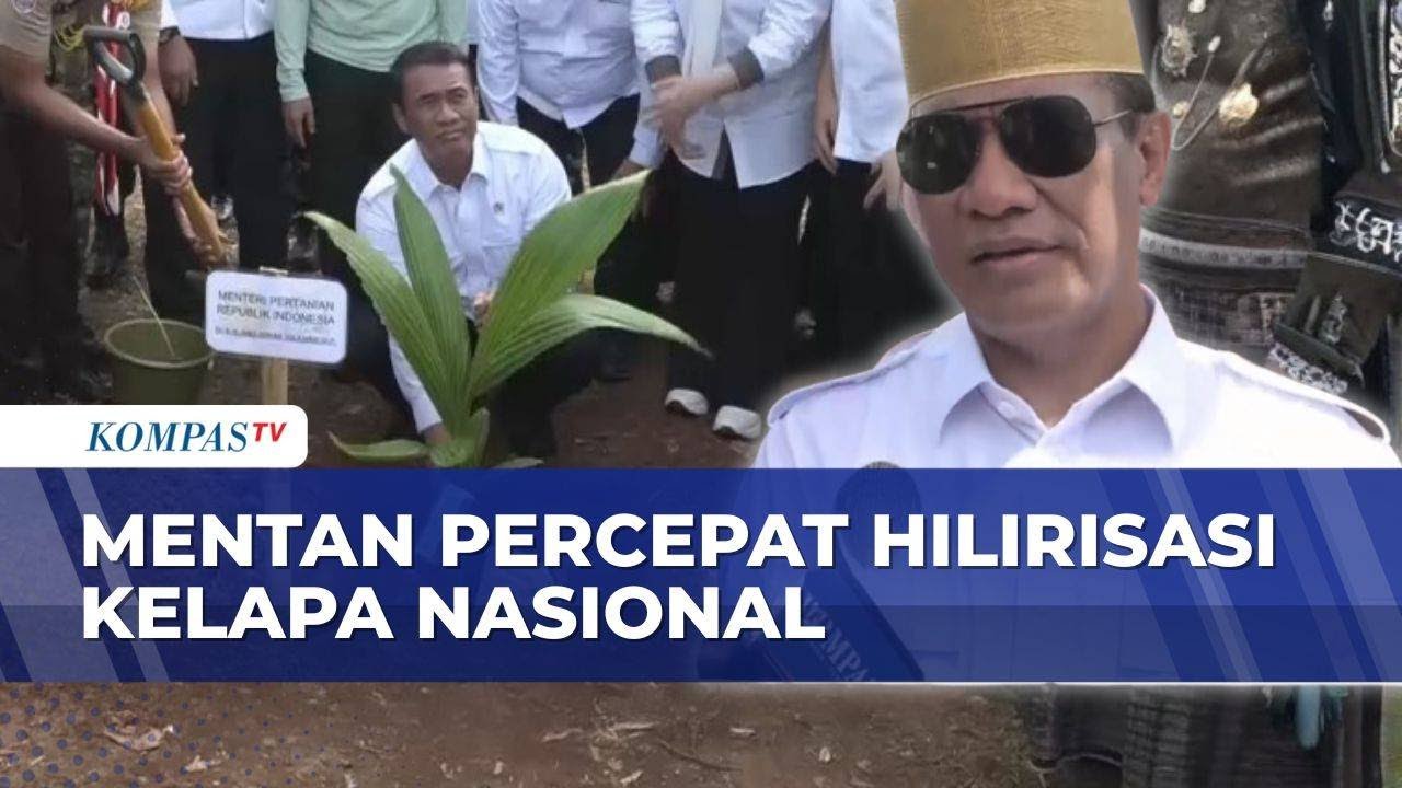 Mentan Amran Luncurkan Gerakan 5 Juta Pohon Kelapa, Nilai Hilirisasi Bisa Tembus Rp5.000 Triliun