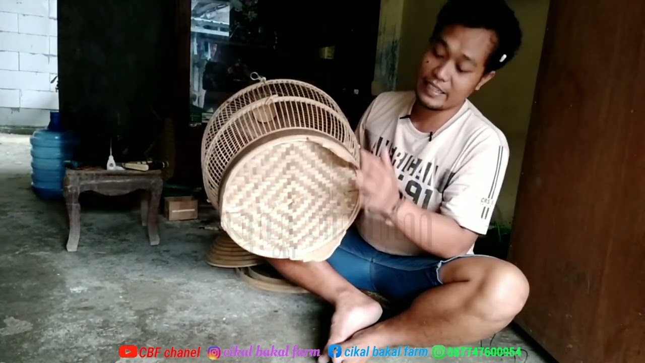 review sangkar perkutut krucut full bambu