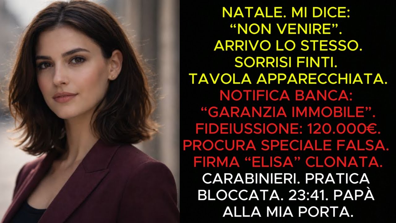 Non venire a Natale.” Poi scopro 120.000€ a mio nome 😱