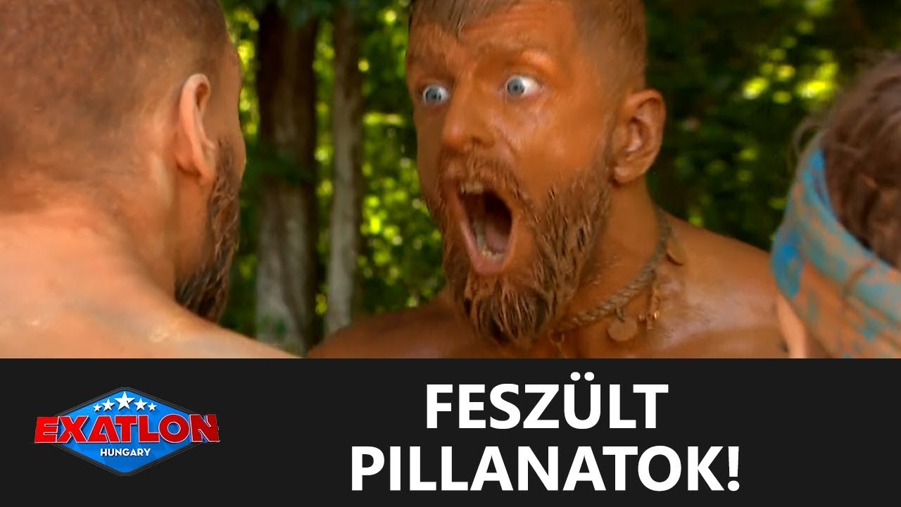 Az Exatlon Hungary versenyzőinek feszült pillanatai