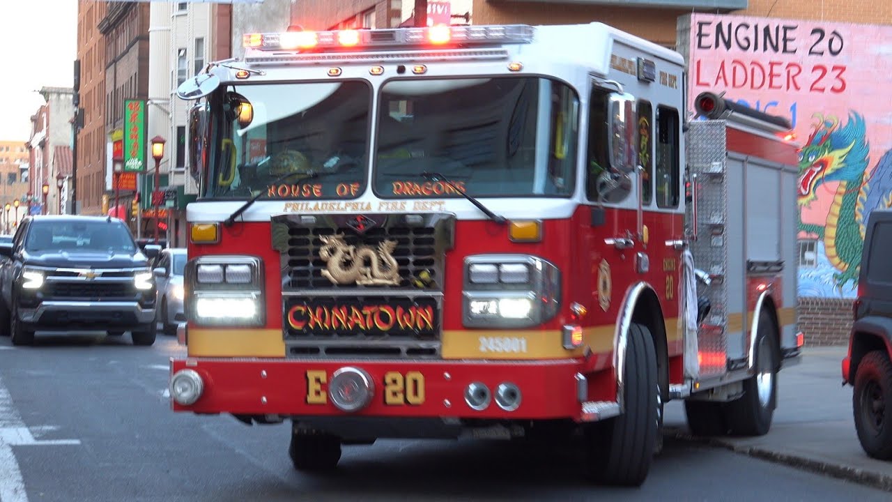 *** BRAND NEW, FIRST EVER RUN***  Philadelphia Fire Department ENGINE 20 Responding