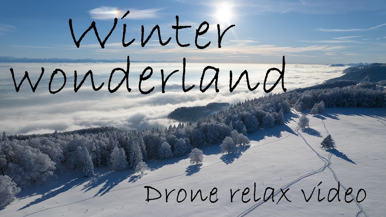 🇨🇭 Switzerland winter wonderland | Relax drone video