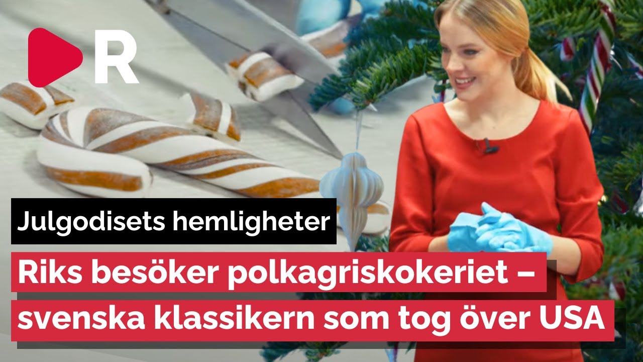 Här tillverkas julmagin – Riks besöker polkagriskokeriet