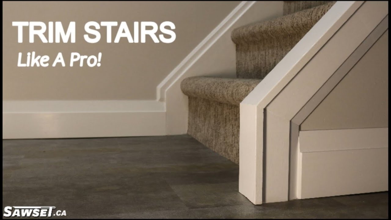 How To Trim Stairs. Tips and Tricks #bevel #mitersaw #miter