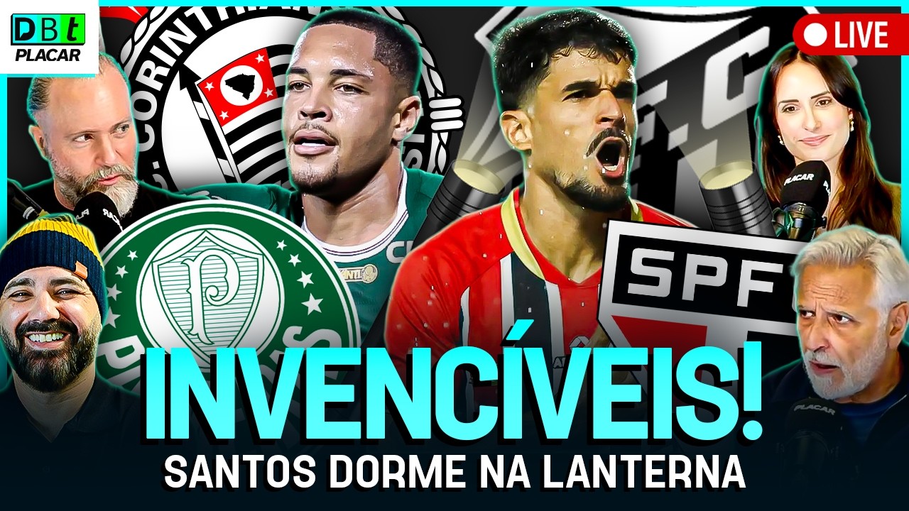 PALMEIRAS, SÃO PAULO E CORINTHIANS NO TOPO DO BRASILEIRÃO, SANTOS NA LANTERNA | Debate Placar |26/02