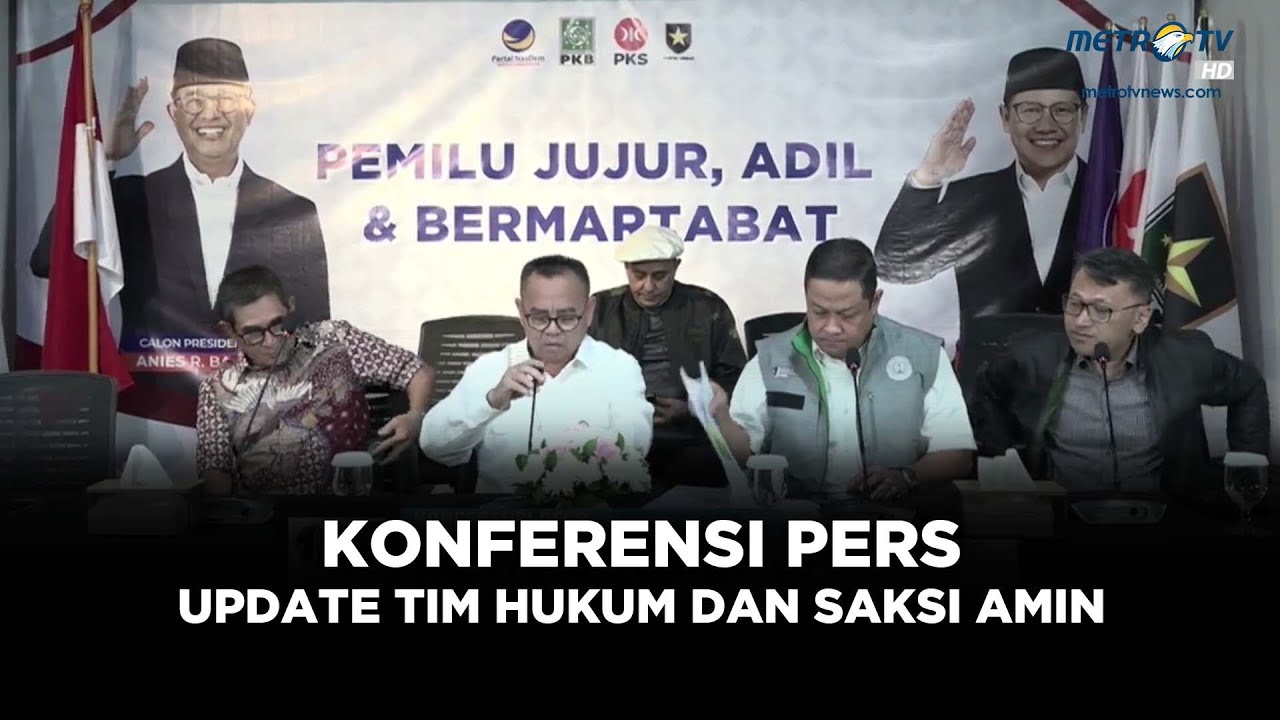 [LIVE] KONPERS | UPDATE TIM HUKUM DAN SAKSI AMIN