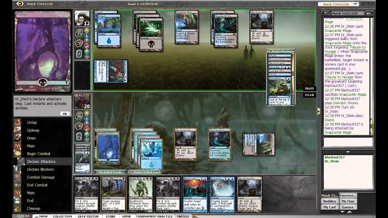 T2- UB Control vs UB Control single game magic the gathering mtg mtgo