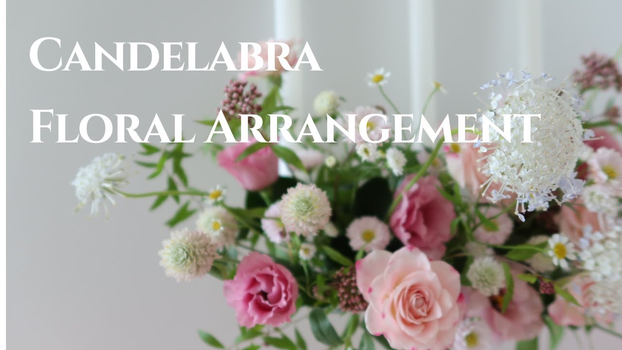 [KOR/ENG] 7분으로 배우는 촛대꽃꽂이 | 캔들라브라 | Candelabra Floral Arrangement