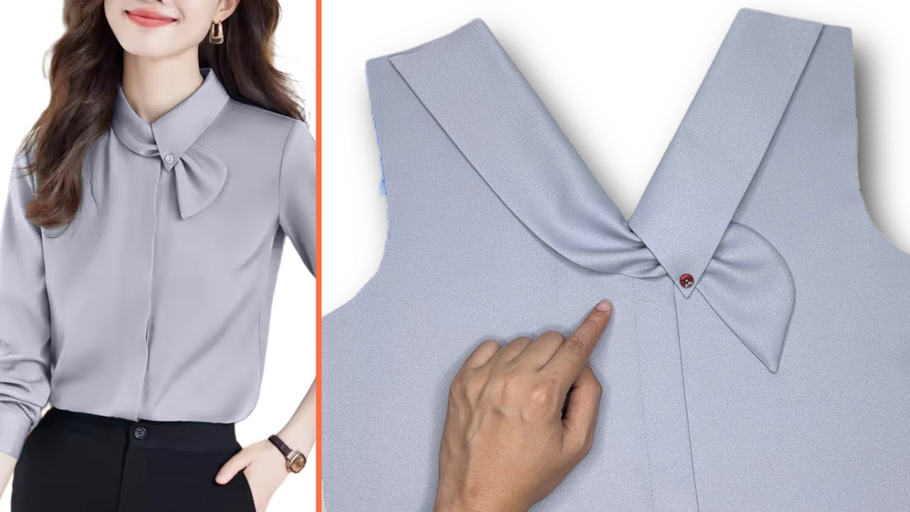 Asymmetrical Collar Neck Design that you will not find Difficult to sew | Sewing Techniques