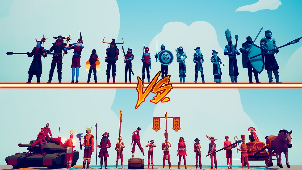 LEGACY TEAM vs ICE AND FIRE TEAM - Totally Accurate Battle Simulator | TABS