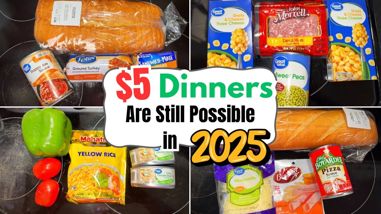 ✨NEW✨ $5 Meals For Your Family || Cheap Meals Are Possible In 2025