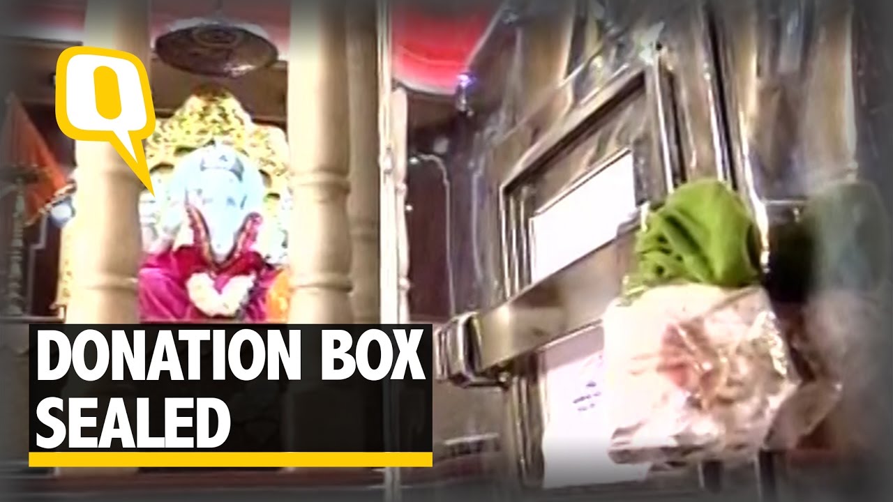The Quint: No Black Money Please: Maharashtra Temple Seals Donation Box