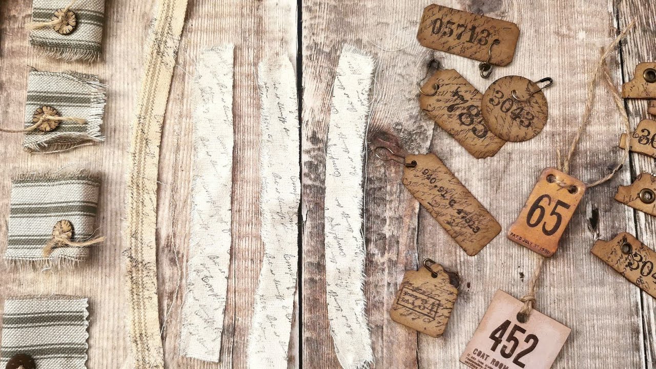 Making Embellishments - Page Decoration - Tim Holtz Project - Junk Journal