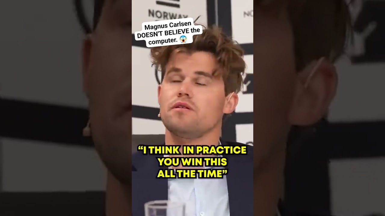 Magnus Carlsen Can’t Believe the Computer Engine in Chess! 🤯♟️