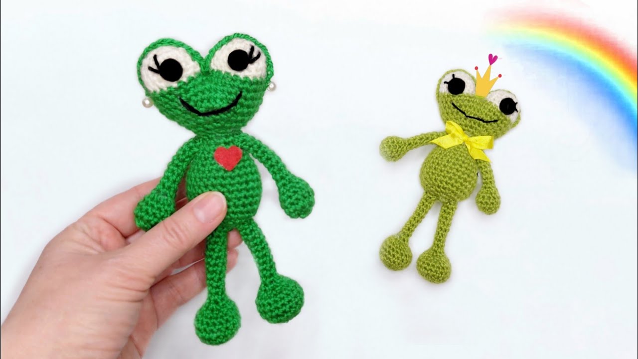 🐸💚Лягушка крючком за час легкий урок амигуруми💚 #crochet #amigurumi