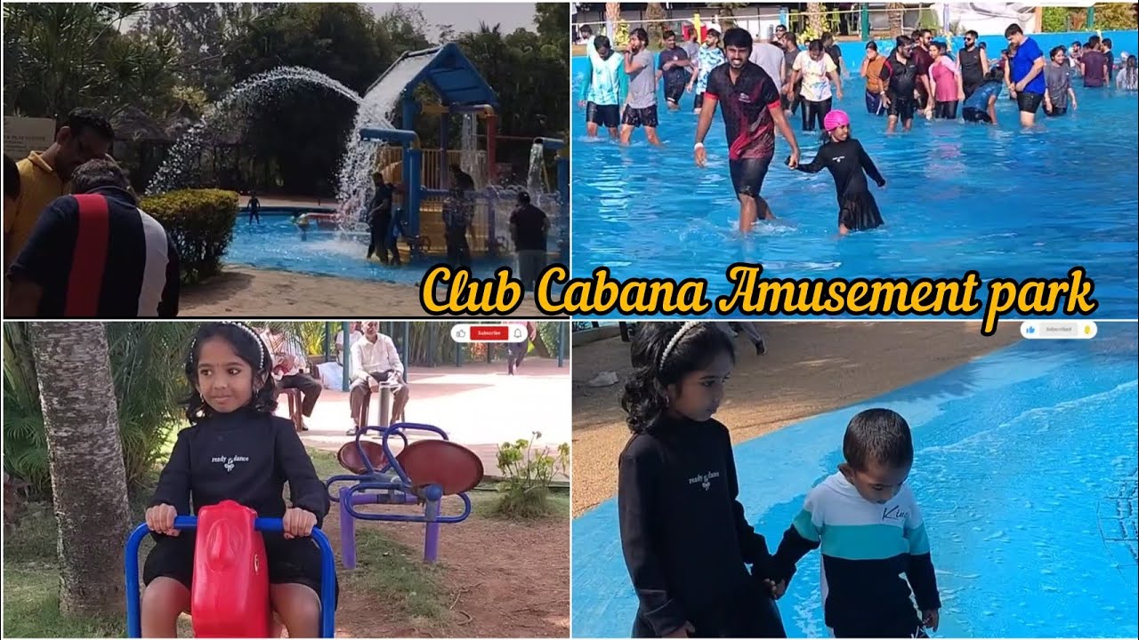 One day team outing,Best Resort #family #club cabana Amusement park #bangalore#fun @VasiTravelVlogs 