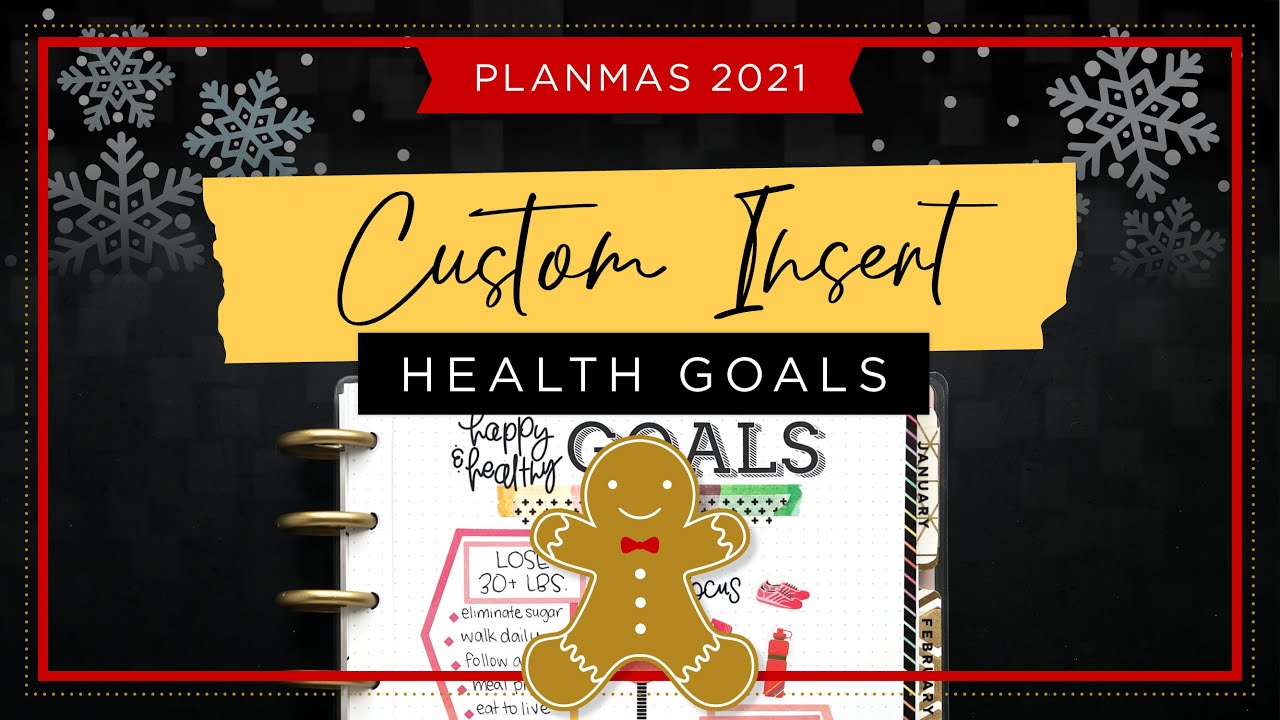 Setting My 2022 Health Goals :: DIY Custom Insert :: Classic Happy Planner