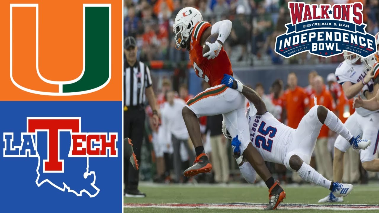 Miami vs Louisiana Tech 2019 College Football Highlights