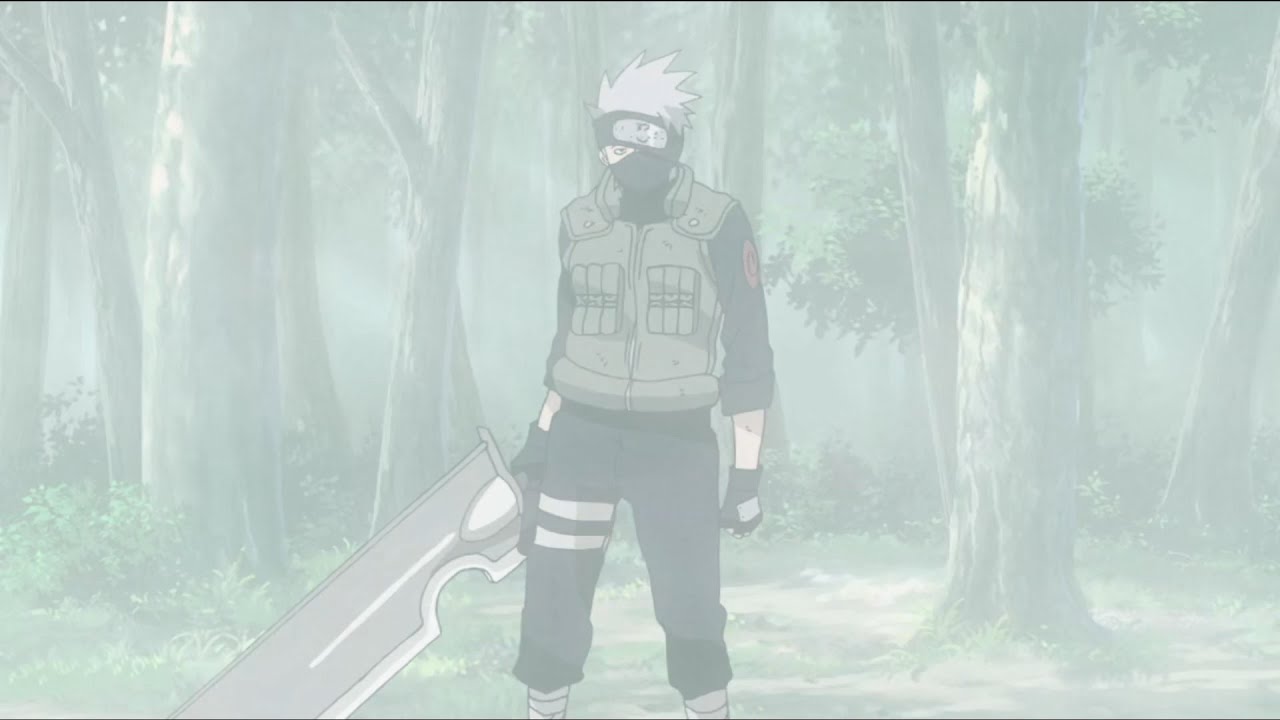 Kakashi used Kubikiribōchō to fight the mist village swordsmen, Guy and Kakashi battle Ameyuri Ringo
