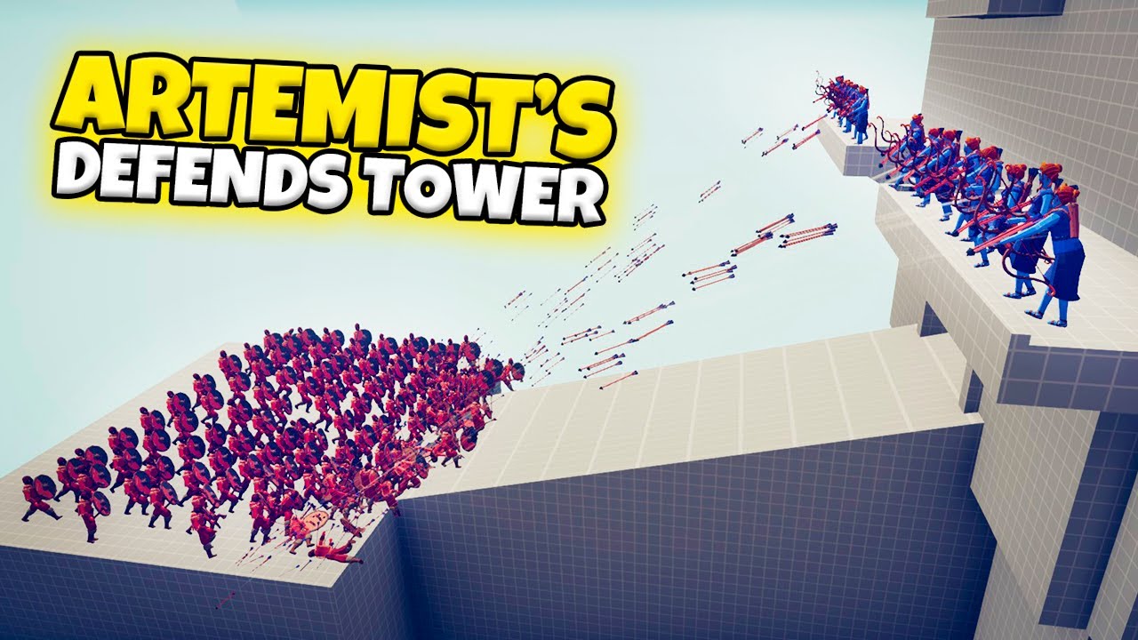ARTEMIS'S DEFENDS TOWER VS EVERY FACTION | TABS GAMEPLAY