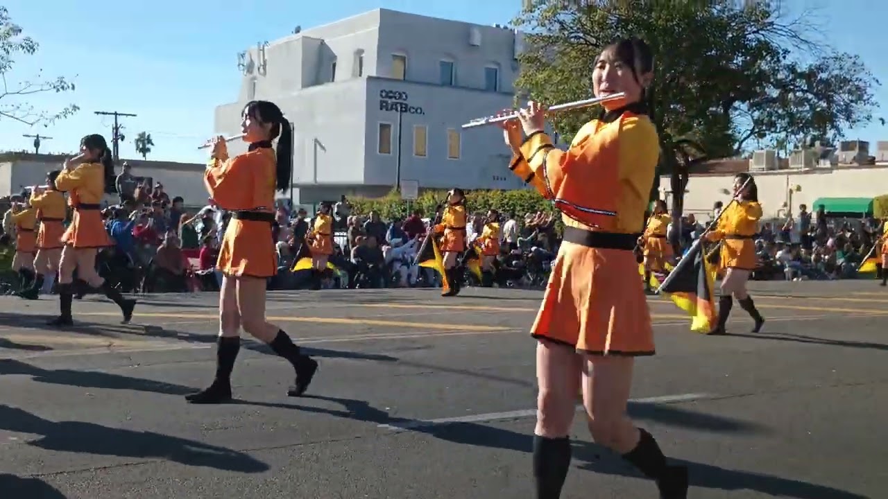 Kyoto Tachibana Green Band Japan at Rose Parade Pasadena CA, America